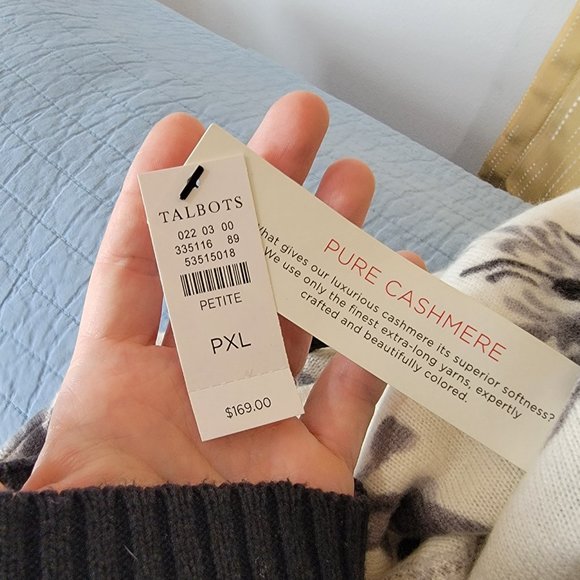 NWT Talbots Pure Cashmere Sweater P XL Red - Picture 6 of 7